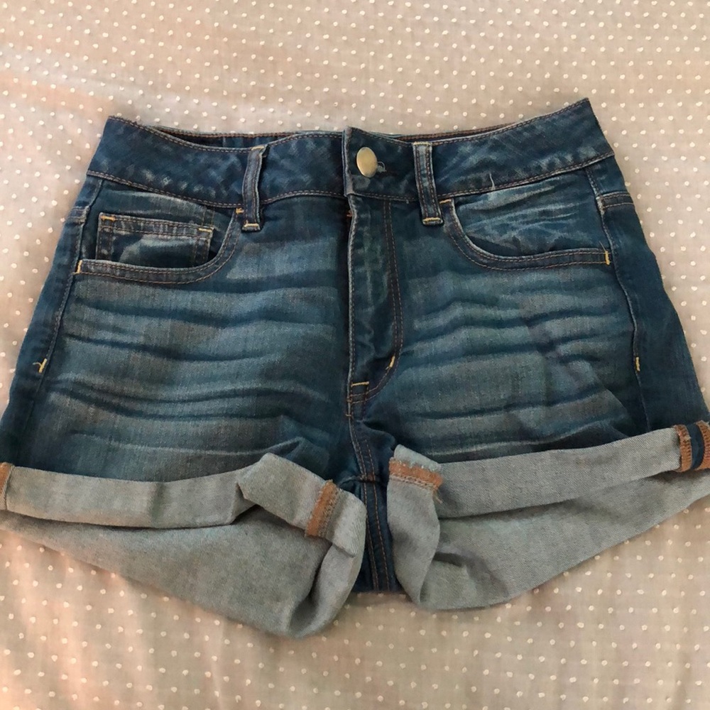 American Eagle High Rise Super Stretch Shorts